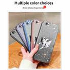 For iPhone 7 / 8 / SE 2022 Plated Gradient Glitter Butterfly Holder TPU Phone Case(Sierra Blue) - 2