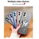 For iPhone 11 Plated Gradient Glitter Butterfly Holder TPU Phone Case(Silver) - 2