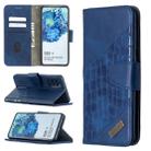 For Samsung Galaxy S20+ Matching Color Crocodile Texture Horizontal Flip PU Leather Case with Wallet & Holder & Card Slots(Blue) - 1