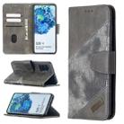 For Samsung Galaxy S20+ Matching Color Crocodile Texture Horizontal Flip PU Leather Case with Wallet & Holder & Card Slots(Grey) - 1