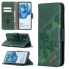 For Samsung Galaxy S20+ Matching Color Crocodile Texture Horizontal Flip PU Leather Case with Wallet & Holder & Card Slots(Green) - 1