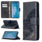 For Xiaomi Mi CC9 Pro Matching Color Crocodile Texture Horizontal Flip PU Leather Case with Wallet & Holder & Card Slots(Black) - 1