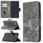 For Huawei P40 Lite Matching Color Crocodile Texture Horizontal Flip PU Leather Case with Wallet & Holder & Card Slots(Grey) - 1