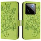 For Realme GT 7 Pro 5G Embossed Rose RFID Anti-theft Leather Phone Case(Green) - 2