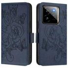 For Realme GT 7 Pro 5G Embossed Rose RFID Anti-theft Leather Phone Case(Dark Blue) - 2