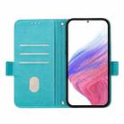 For Realme 15T 5G Global Embossed Rose RFID Anti-theft Leather Phone Case(Light Blue) - 3