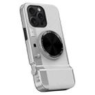 For iPhone 14 Pro Max 3D Retro Bluetooth Camera Magsafe Mirror Phone Case(White) - 1