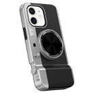 For iPhone 12 3D Retro Bluetooth Camera Magsafe Mirror Phone Case(Black) - 1