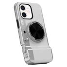 For iPhone 12 3D Retro Bluetooth Camera Magsafe Mirror Phone Case(White) - 1