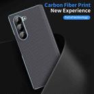 For Samsung Galaxy Z Fold6 5G Electroplated Carbon Fiber Pattern Folding Phone Case with Hinge(Grey) - 2