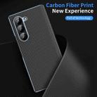 For Samsung Galaxy Z Fold5 5G Electroplated Carbon Fiber Pattern Folding Phone Case with Hinge(Black) - 2