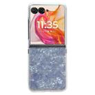 For Motorola Razr 50 Ultra Pearlescent Shell Texture Phone Case(White) - 1