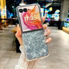 For Motorola Razr 50 Ultra Pearlescent Shell Texture Phone Case(White) - 2