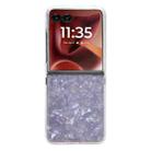 For Motorola Razr 60 Ultra Pearlescent Shell Texture Phone Case(Pink) - 1