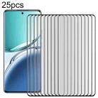 For OPPO A3 Pro 5G Full Glue 9H HD 3D Curved Edge Tempered Glass Film(Black) - 1