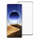 For OPPO Find X7 Ultra Full Glue 9H HD 3D Curved Edge Tempered Glass Film(Black) - 1