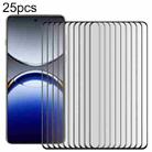 For OPPO Find X8 Pro 25pcs Full Glue 9H HD 3D Curved Edge Tempered Glass Film(Black) - 1