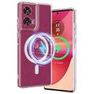 For Motorola Edge 50 Fusion MagSafe Clear Acrylic PC Hybrid TPU Phone Case(Transparent) - 2
