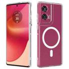 For Motorola Moto G85 / S50 Neo 5G MagSafe Clear Acrylic PC Hybrid TPU Phone Case(Transparent) - 1