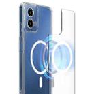 For Motorola Moto G34 / G45 5G MagSafe Clear Acrylic PC Hybrid TPU Phone Case(Transparent) - 2