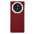 For Honor Magic V3 Carbon Fiber Leather Grain Kevlar Folding Phone Case(Red) - 1