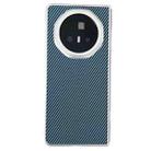 For Honor Magic V3 Carbon Fiber Leather Grain Kevlar Folding Phone Case(Light Blue) - 1