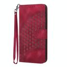 For Redmi Note 14 Pro+ 5G Elephant Head Embossed Phone Leather Case with Lanyard(Rose Red) - 2