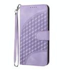 For Redmi Note 14 Pro+ 5G Elephant Head Embossed Phone Leather Case with Lanyard(Light Purple) - 2