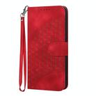 For Redmi Note 14 Pro+ 5G Elephant Head Embossed Phone Leather Case with Lanyard(Red) - 2