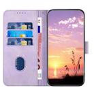 For Redmi Note 14 4G 163.25mm Elephant Head Embossed Phone Leather Case with Lanyard(Light Purple) - 3