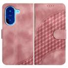 For Redmi A5 4G 171.7mm / Xiaomi Poco C71 Elephant Head Embossed Phone Leather Case with Lanyard(Pink) - 1