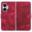 For Redmi Turbo 4 Pro / Xiaomi Poco F7 Elephant Head Embossed Phone Leather Case with Lanyard(Rose Red) - 1