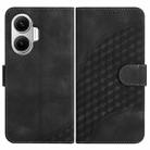 For Redmi Turbo 4 Pro / Xiaomi Poco F7 Elephant Head Embossed Phone Leather Case with Lanyard(Black) - 1
