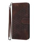 For Samsung Galaxy M35 Elephant Head Embossed Phone Leather Case with Lanyard(Coffee) - 2