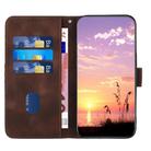 For Samsung Galaxy M35 Elephant Head Embossed Phone Leather Case with Lanyard(Coffee) - 3
