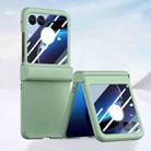 For Motorola Razr 50 Three-stage Integrated PC Skin Feel Shockproof Phone Case(Mint Green) - 1