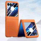 For Motorola Razr 50 Integrated PC Skin Feel Shockproof Phone Case(Flaming Orange) - 1