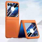 For Motorola Razr 40 Ultra Integrated PC Skin Feel Shockproof Phone Case(Flaming Orange) - 1