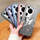 For Huawei Pura 70 Ultra Plated Gradient Glitter Butterfly Holder TPU Phone Case(Sierra Blue) - 2