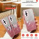 For Huawei nova 10 Plated Gradient Glitter Butterfly Holder TPU Phone Case(Pink) - 3