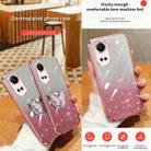 For Huawei nova 10 SE Plated Gradient Glitter Butterfly Holder TPU Phone Case(Silver) - 3