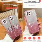 For Huawei nova 8 SE Plated Gradient Glitter Butterfly Holder TPU Phone Case(Silver) - 3