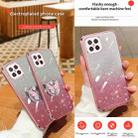 For Huawei nova 8 SE Plated Gradient Glitter Butterfly Holder TPU Phone Case(Sierra Blue) - 3