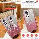 For Huawei nova 8 Pro Plated Gradient Glitter Butterfly Holder TPU Phone Case(Purple) - 3
