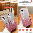For Huawei nova 8 Plated Gradient Glitter Butterfly Holder TPU Phone Case(Purple) - 3