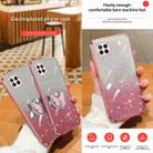 For Huawei nova 6 SE Plated Gradient Glitter Butterfly Holder TPU Phone Case(Purple) - 3