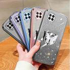 For Huawei nova 6 SE Plated Gradient Glitter Butterfly Holder TPU Phone Case(Silver) - 2