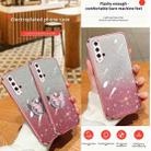 For Huawei nova 5 Plated Gradient Glitter Butterfly Holder TPU Phone Case(Silver) - 3