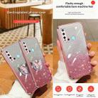 For Huawei nova 5i Plated Gradient Glitter Butterfly Holder TPU Phone Case(Black) - 3