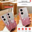 For Huawei Maimang 20 Plated Gradient Glitter Butterfly Holder TPU Phone Case(Pink) - 3